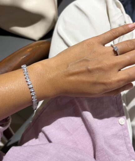 Oval Diamond Bracelet